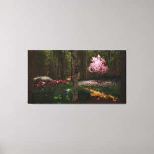 Toile enveloppée par concert de cerisier
