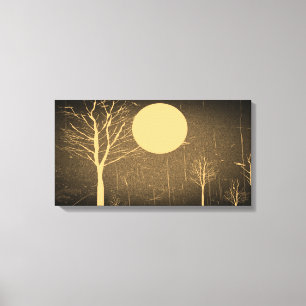 Toile enveloppée par cru de nuit de Pleine lune
