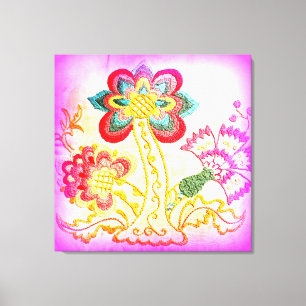 toile enveloppée par palmier super de rose de