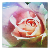 Toile Enveloppée Rose Rose Faux