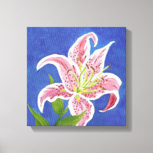 Toile enveloppée Stargazer Lily