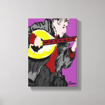 Enveloppement De Toile/ Un Musicien