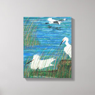 Toile Epaule blanche neige "estuaire"