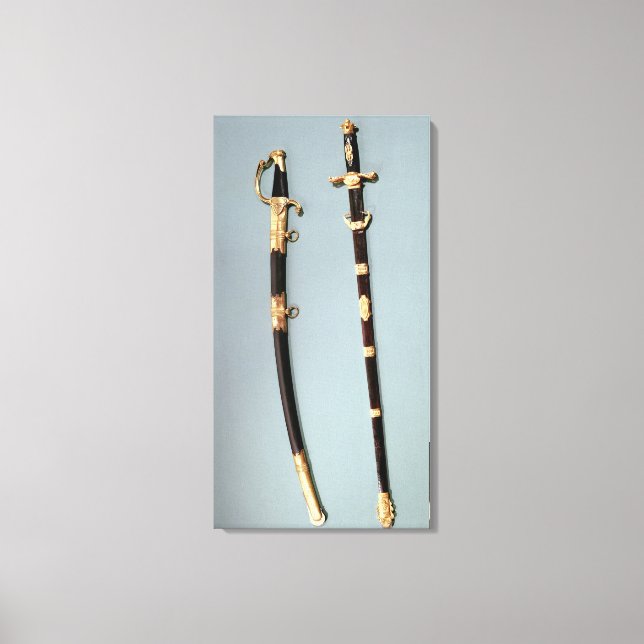 Toile Épée commémorative donnée par Napoléon Bonaparte (Recto)