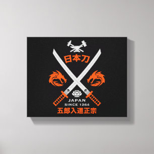 Toile Épée japonaise Katana