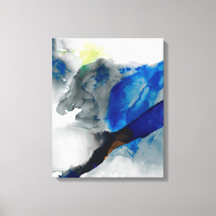Toile Éphémère - bleu et gris