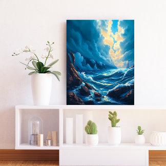 Toile Epic Storm Seascape Wall Art