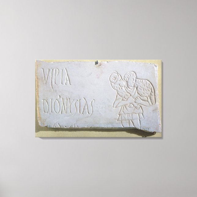 Toile Epitaph avec un soulagement du Bon Pasteur (Recto)