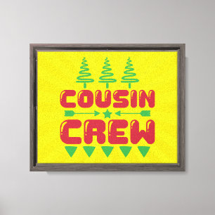 Toile Équipage de Cousins Noël Famille Design Correspond