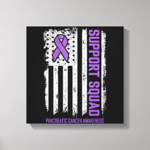 Toile Équipe de soutien du cancer pancréatique Cancer du