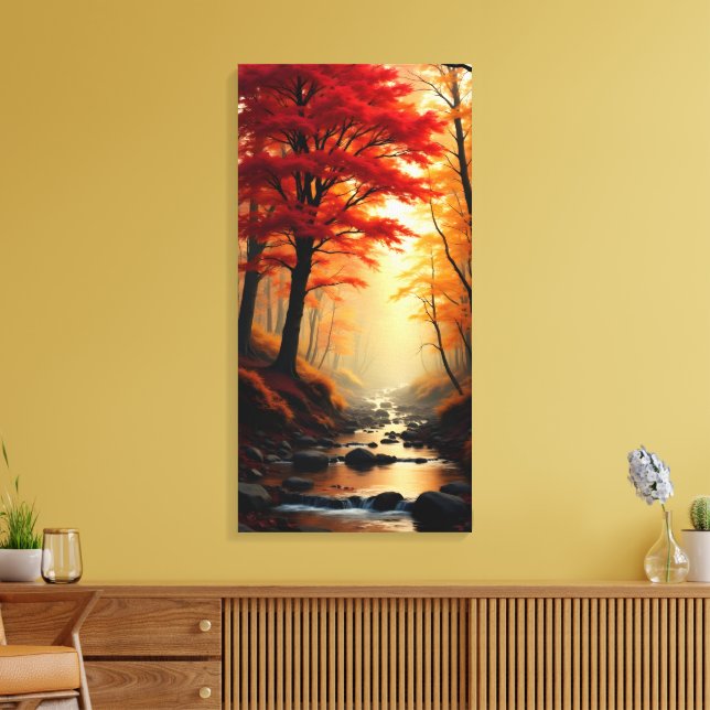 Toile Érable Rouge Arbre (Insitu(Salon))