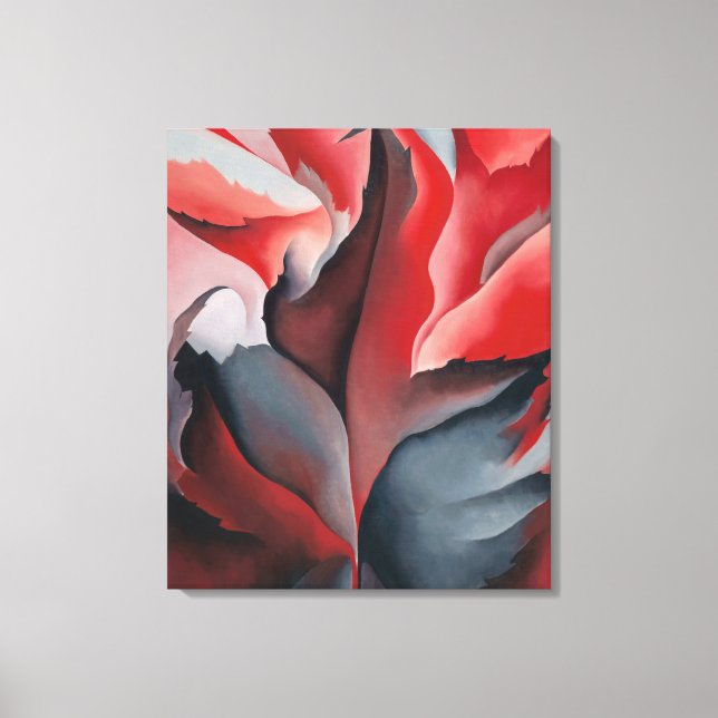 Toile Érable rouge au lac George | Georgia O'Keeffe | (Recto)