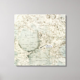 TOILE ESPACE : MOON MAP, 1972