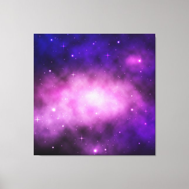 Toile Espace ou Arrière - plan Galaxy avec étoiles brill (Recto)