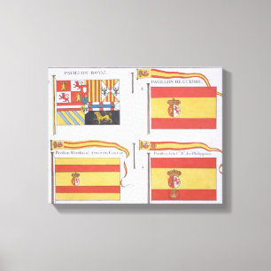 Toile Espagnol diminue, d'un livre français des