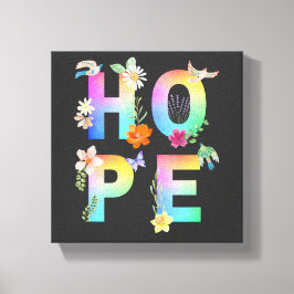 Toile Espérer Motivation artistique positive Inspiration