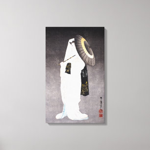 Toile Esprit de Taniguchi Kokyo de la jeune fille de