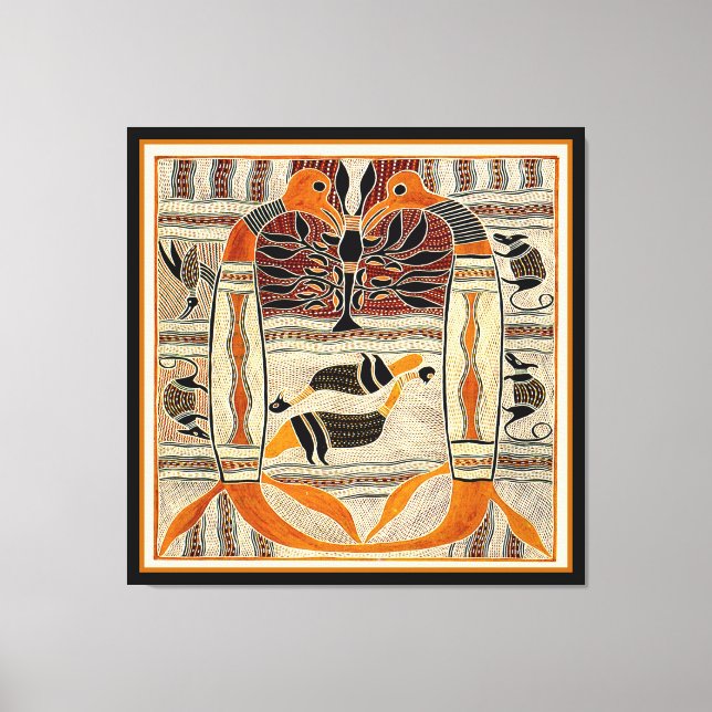 Toile Esprits d'animaux tribaux maoris (Recto)