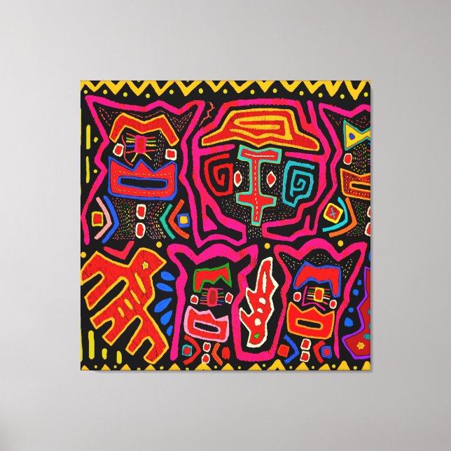 Toile Esprits de démon chamanique et rêves (Recto)