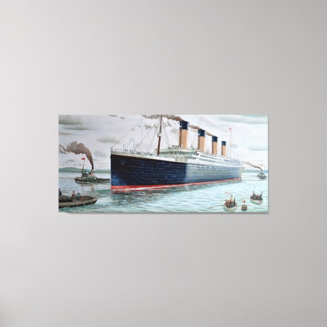Toile Essais en mer de RMS Titanic (Recto)