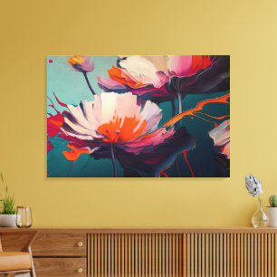 Toile Essence du jardin III – Mouvement floral lumineux