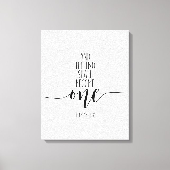 Toile Et Les Deux Deviendront Un, Éphésiens 5:31 (Recto)