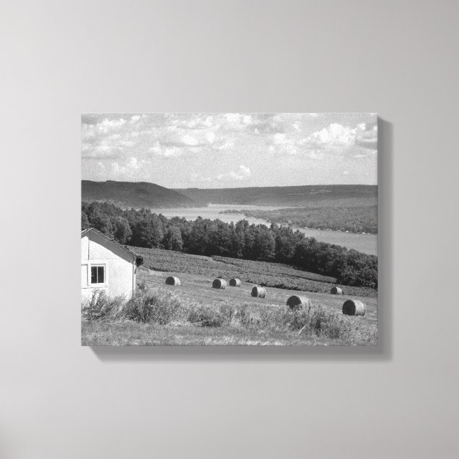 Toile étanche du lac Keuka Finger Lakes 14x11 (Recto)