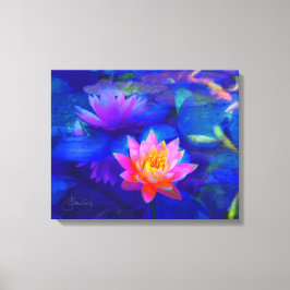 Toile étang de Lotus
