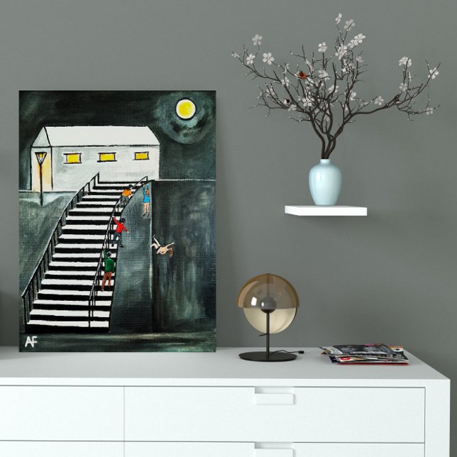 Toile Étapes inutiles Peinture par Alfred Fox (Not Actual Size)