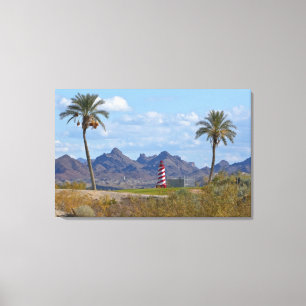 Toile États-Unis, Arizona, Lake Havasu City. Phare à côt