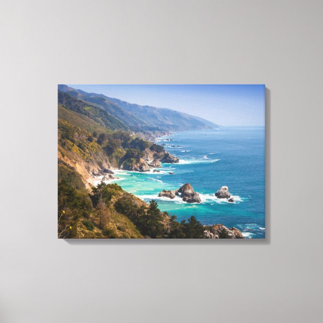Toile États-Unis, Californie. California Coast (Recto)