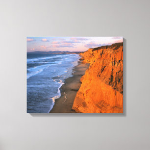 Toile États-Unis, Californie, Falaises À Pescadero State