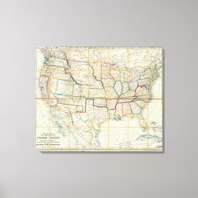 Toile États-Unis D'Amérique Du Nord (Recto)