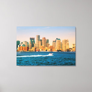 Toile États-Unis, Massachusetts. Panorama du front de me
