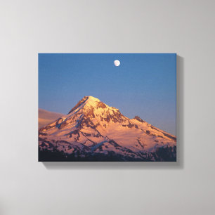 Toile États-Unis, Oregon, mont Hood. Le coucher de solei