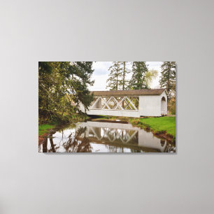 Toile États-Unis, Oregon, Scio, Hannah Bridge