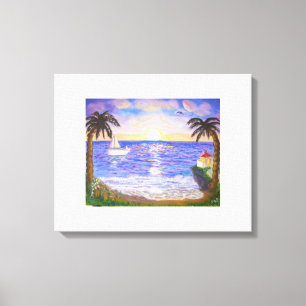 Toile Été calme à la plage