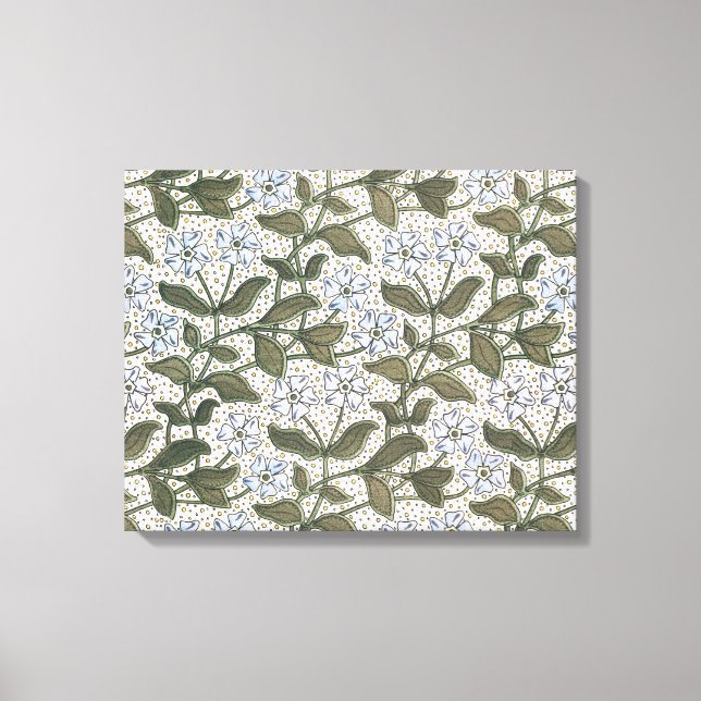 Toile Été Périwinkel Fleur Plutôt Élégant Floral (Recto)