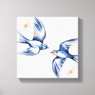 Toile Ethereal Flight - Swallow Duo Canvas Art
