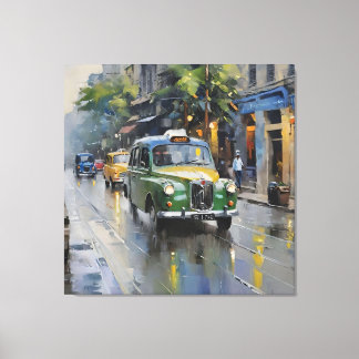 Toile Ethereal Kolkata : Symphonie de la mousson