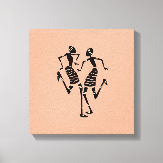 Toile Ethnique, Art Africain Kenyan, Danse Carnavale (Recto)