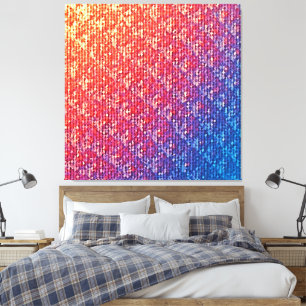 Toile Étincelle de mosaïque émotionnelle vive