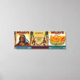 Toile Étiquette de pêche de Mojave