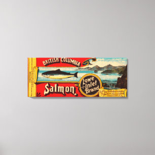 Toile Étiquette saumoné de marque d'admission de Lowe