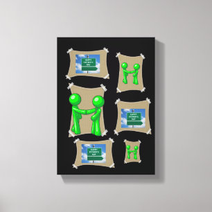 Toile étirée Fête des pères d'impression