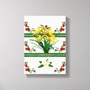 Toile étirée Imprimer Fête des Mères Floral