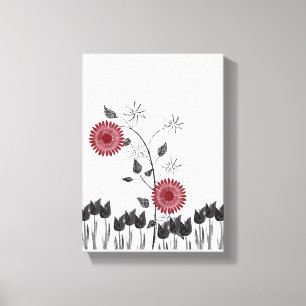 Toile étirée Imprimer Fête des Mères Floral