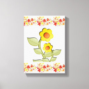 Toile étirée Imprimer Fête des Mères Floral