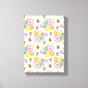 Toile étirée Imprimer Fête des Mères Floral