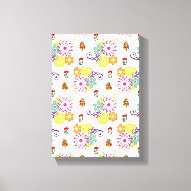 Toile étirée Imprimer Fête des Mères Floral (Recto)